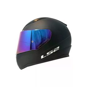 LS2 Rapid 2 Fullface Gökkuşağı Camlı Mat Siyah Motosiklet Kaskı