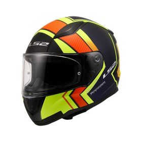 LS2 Rapid 2 Mat Neon Sarı Navy Mavi Extra Kapalı Motorsiklet Kask