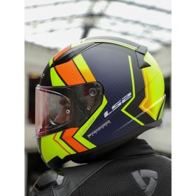 LS2 Rapid 2 Mat Neon Sarı Siyah Turuncu Navy Mavi Extra Kapalı Motorsiklet Kask