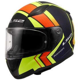 LS2 Rapid 2 Mat Neon Sarı Siyah Turuncu Navy Mavi Extra Kapalı Motorsiklet Kask