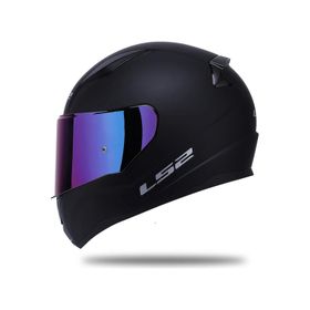 LS2 Rapid 2 Mat Siyah Gökkuşağı Camlı Kapalı Motosiklet Kaskı
