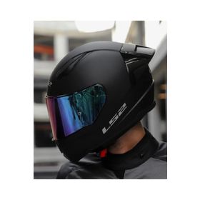 LS2 Rapid 2 Race Fullface Gökkuşağı Camlı Mat Siyah Motosiklet Kaskı