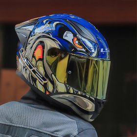 LS2 Rapid 2 Race Spox Sarı Cam Mavi Gri Kask