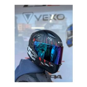 LS2 Rapid 2 Takaroa Mat Siyah-Kırmızı Vizörlü Kask