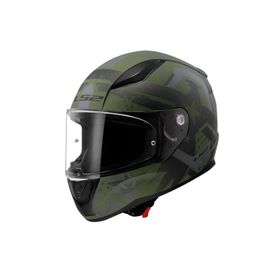 LS2 Rapıd 2 Thunder Bırds Mat Yeşil-Siyah-Gri Kask