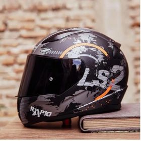 LS2 Rapid Circle Full Face Şeffaf Siyah Vizörlü Motosiklet Kaskı