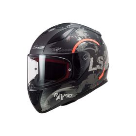 LS2 Rapid Circle Full Face Şeffaf Siyah Vizörlü Motosiklet Kaskı