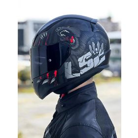 LS2 Rapid Circle Full Face Siyah Desenli Motosiklet Kaskı