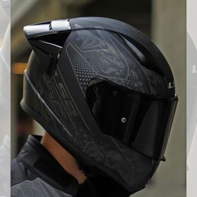 LS2 Rapid Crypt Full Face Siyah Vizörlü Motosiklet Kaskı