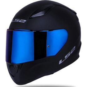 Ls2 Rapid Full Face Motosiklet Mat Siyah Gökkuşağı Vizörlü Kaskı