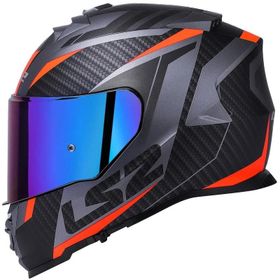 Ls2 Rapid Full Face Motosiklet Mat Siyah Gökkuşağı Vizörlü Kaskı