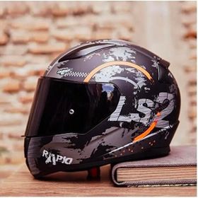 LS2 Rapid Full Face Siyah Vizörlü Motosiklet Kaskı