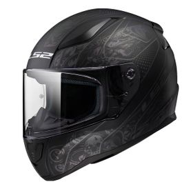 LS2 Rapid Mat Siyah Motosiklet Kaskı