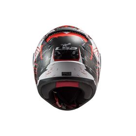 LS2 Rapid Naughty Mat Beyaz-Kırmızı Motosiklet Kaskı