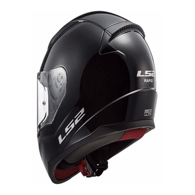 LS2 Rapid Siyah Kırmızı Beyaz Motorsiklet Kask