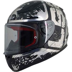 LS2 Rapid Spy Full Face Siyah Gri Motosiklet Kaskı