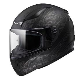 LS2 Rapid Spy Full Face Siyah Gri Motosiklet Kaskı