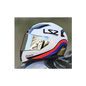 LS2 Rapıd Stark Beyaz Kırmızı Mavi Motorsiklet Kask