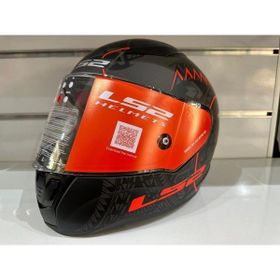 LS2 Rapid Takaroa Mat Siyah Kırmızı Kask