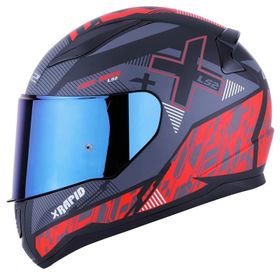 LS2 Rapid Xtreet Full Face Iridium Kırmızı Vizörlü Motosiklet Kaskı