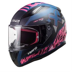 LS2 Rapid Xtreet Full Face Iridium Kırmızı Vizörlü Motosiklet Kaskı