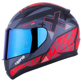 LS2 Rapid Xtreet Full Face Koyu Mavi Vizörlü Motosiklet Kaskı
