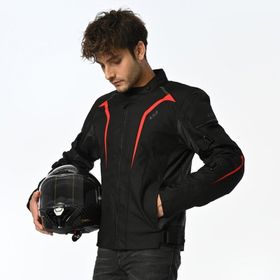 LS2 Sepang Siyah Gri Kırmızı Erkek Motosiklet Montu