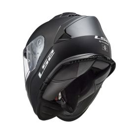 LS2 Storm 2 Full Face Siyah Gri Motosiklet Kaskı