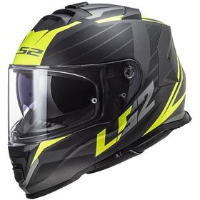 LS2 Storm 2 Nerve Full Face Siyah Sarı Motosiklet Kaskı