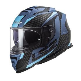 LS2 Storm 2 Racer Full Face Mavi Kırmızı Motosiklet Kaskı