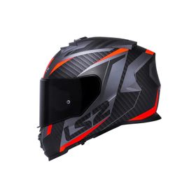 LS2 Storm 2 Racer Full Face Motosiklet Vizörlü Siyah Kaskı