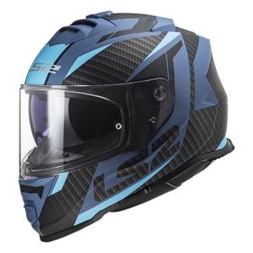 LS2 Storm 2 Racer Mat Mavi Motosiklet Kaskı