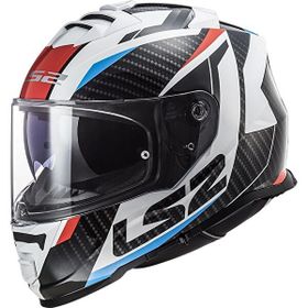 LS2 Storm 2 Racer Mavi Kırmızı 2 Cam Motosiklet Kaskı