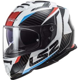 LS2 Storm 2 Racer Mavi Kırmızı 2 Cam Motosiklet Kaskı