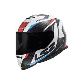 LS2 Storm 2 Racer Mavi Kırmızı 2 Cam Motosiklet Kaskı