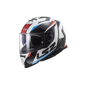 LS2 Storm 2 Racer Mavi Kırmızı 2 Cam Motosiklet Kaskı