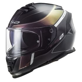 LS2 Storm 2 Velvet Gökkuşağı Mat Siyah Motosiklet Kaskı
