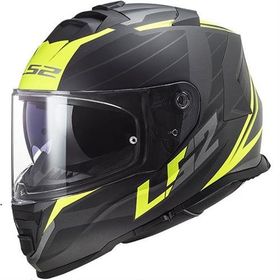 LS2 Storm Nerve Full Face Siyah Sarı Motosiklet Kaskı