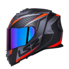 LS2 Storm Racer Full Face Mavi Kırmızı Motosiklet Kaskı