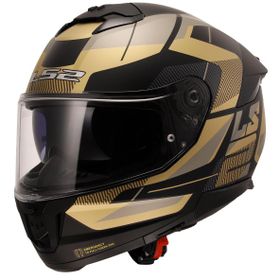 LS2 Stream 2 Road Full Face Gold Gri Siyah Motosiklet Kaskı
