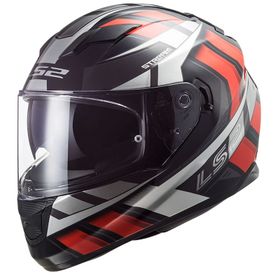 LS2 Stream Evo Loop Full Face Siyah Kırmızı Motosiklet Kaskı