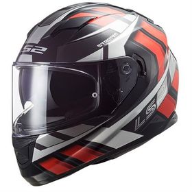 LS2 Stream Evo Loop Full Face Siyah Kırmızı Motosiklet Kaskı