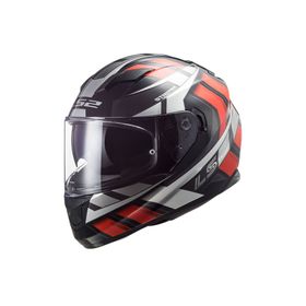LS2 Stream Evo Loop Full Face Siyah Kırmızı Motosiklet Kaskı
