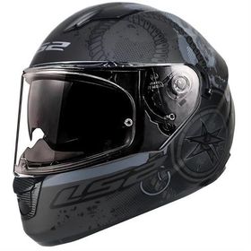 LS2 Stream Evo Viator Full Face Siyah Motosiklet Kaskı