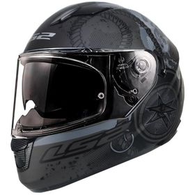 LS2 Stream Evo Viator Full Face Siyah Motosiklet Kaskı
