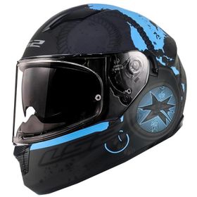 LS2 Stream Evo Viator Full Face Siyah Motosiklet Kaskı