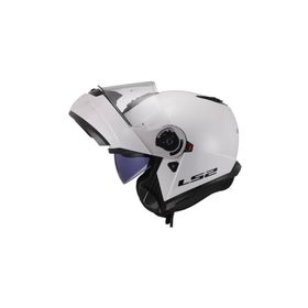 LS2 Strobe 2 Çene Açılır Beyaz Motosiklet Kaskı