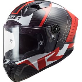 LS2 Thunder Racing 1 Kırmızı-Beyaz Motorsiklet Kaskı