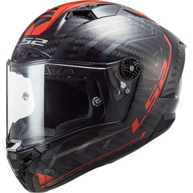 LS2 Thunder Sputnik Full Face Siyah Kırmızı Motosiklet Kaski