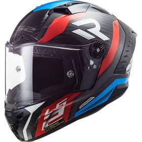 LS2 Thunder Supra Full Face Siyah Kırmızı Mavi Motosiklet Kaskı